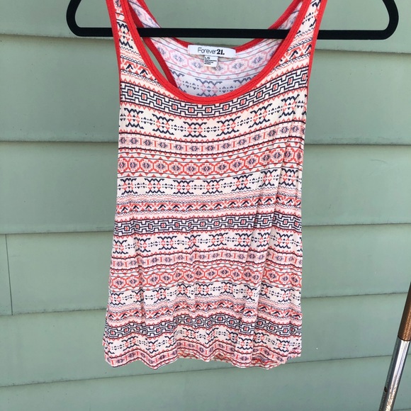 Orange Aztec tank - Picture 2 of 5